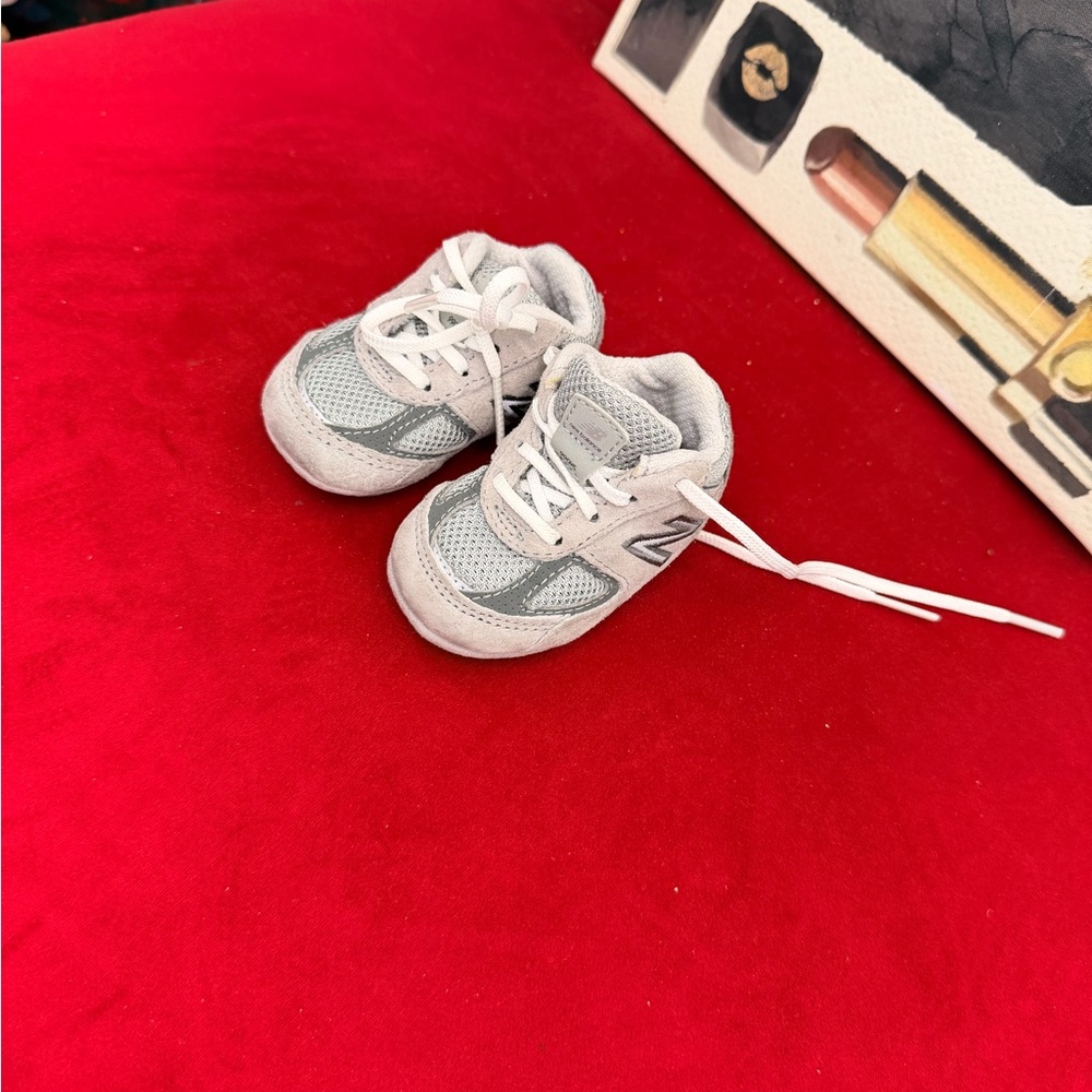 New Balance Light Gray Baby Walker Sneakers